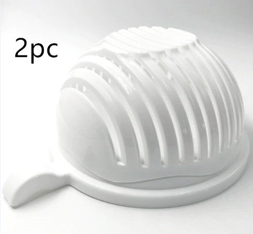 Salad Cutter Bowl with Strainer Lid