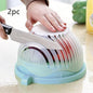 Salad Cutter Bowl with Strainer Lid