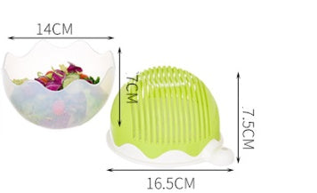 Salad Cutter Bowl with Strainer Lid
