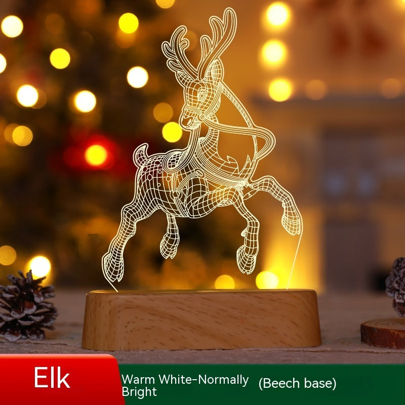 Christmas 3D LED Night Light — Acrylic Glow Lamp