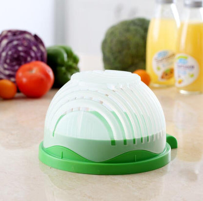Salad Cutter Bowl with Strainer Lid