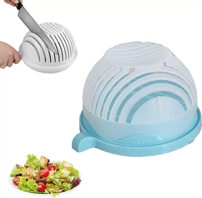 Salad Cutter Bowl with Strainer Lid