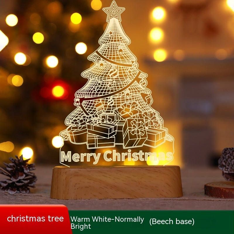 Christmas 3D LED Night Light — Acrylic Glow Lamp