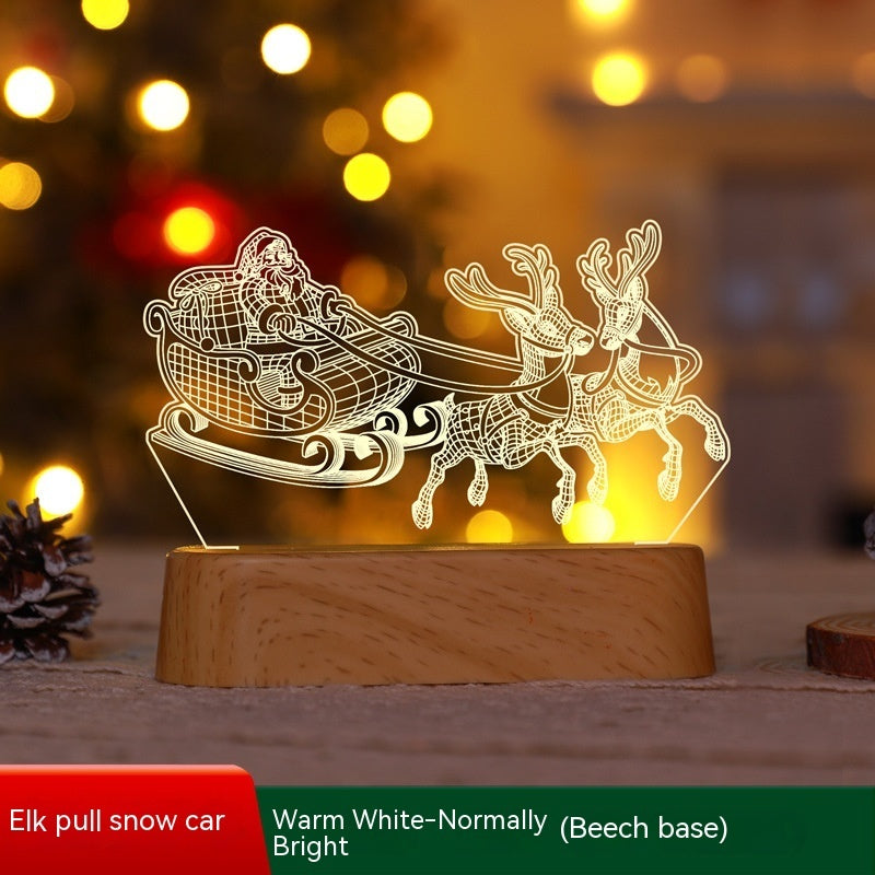 Christmas 3D LED Night Light — Acrylic Glow Lamp
