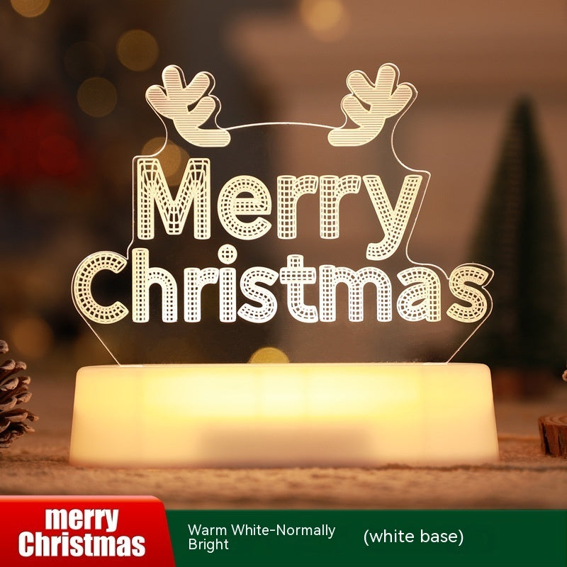 Christmas 3D LED Night Light — Acrylic Glow Lamp