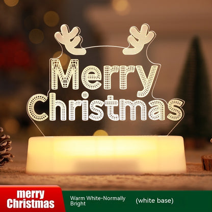 Christmas 3D LED Night Light — Acrylic Glow Lamp