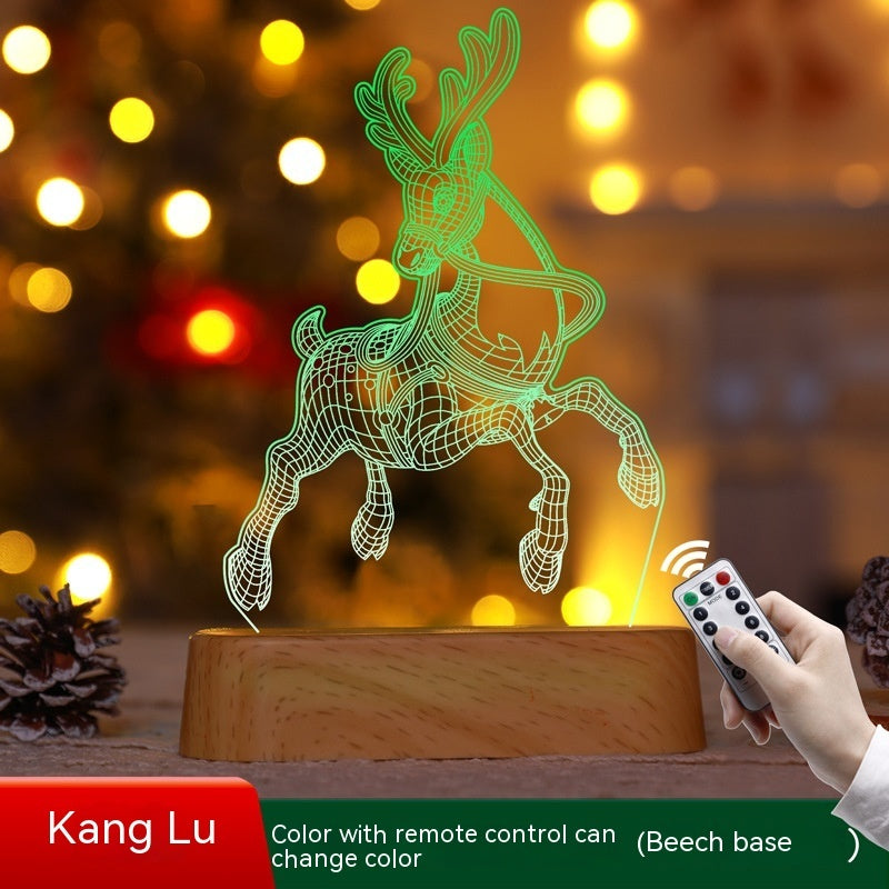 Christmas 3D LED Night Light — Acrylic Glow Lamp