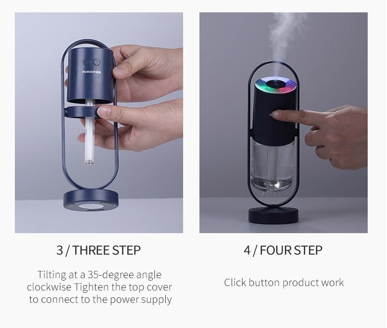 USB Humidifier with Night Light Projection | 200ml