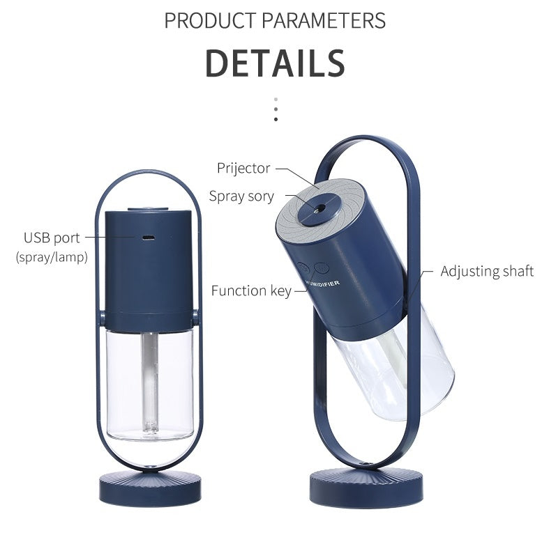 USB Humidifier with Night Light Projection | 200ml