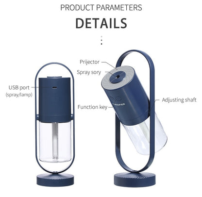 USB Humidifier with Night Light Projection | 200ml