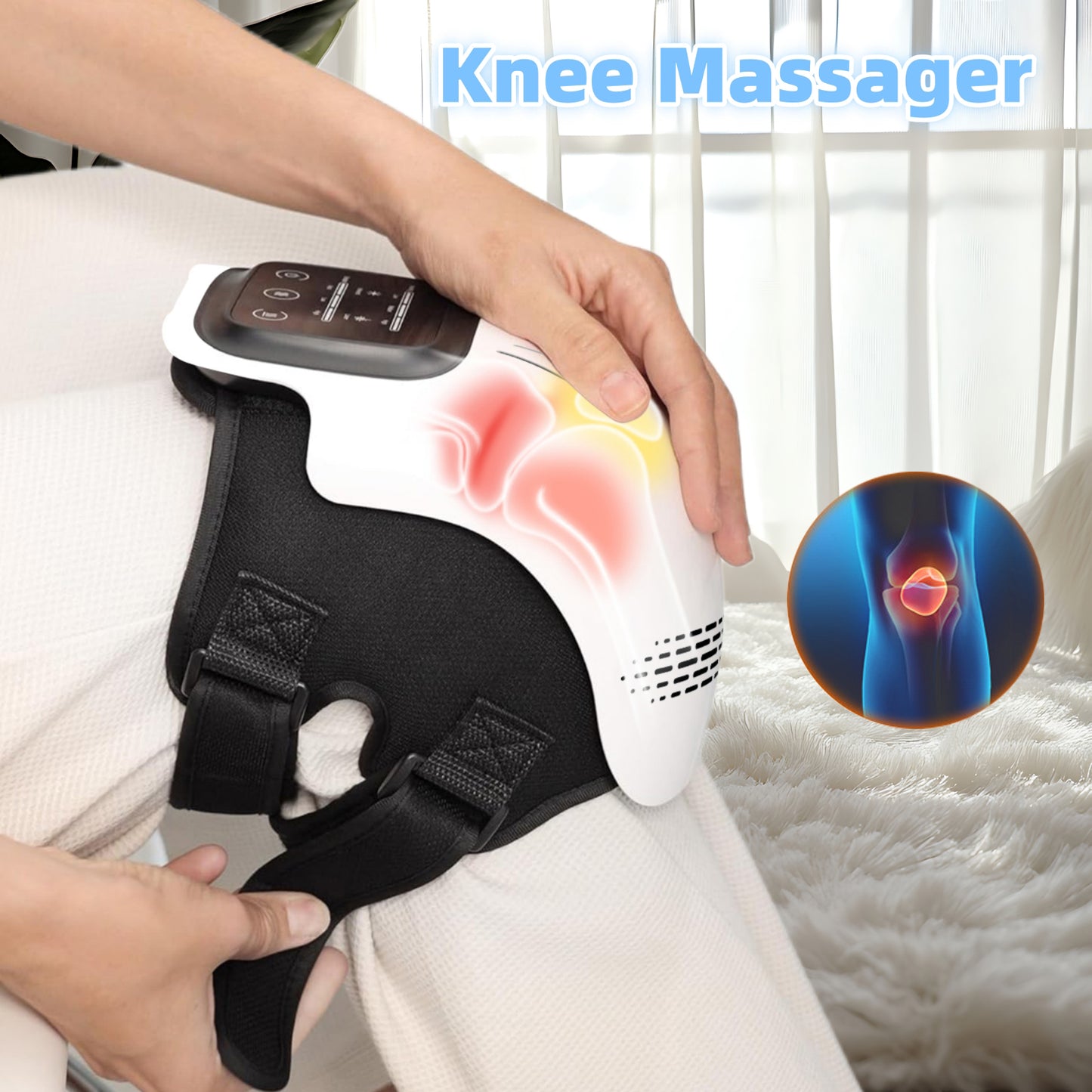 Smart Knee Massager – Heat, Vibration & Infrared Relief