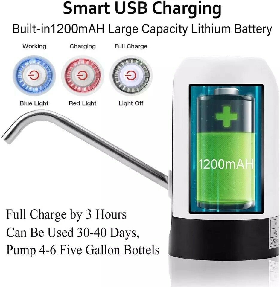 Smart Electric Water Dispenser Pump – USB Rechargeable