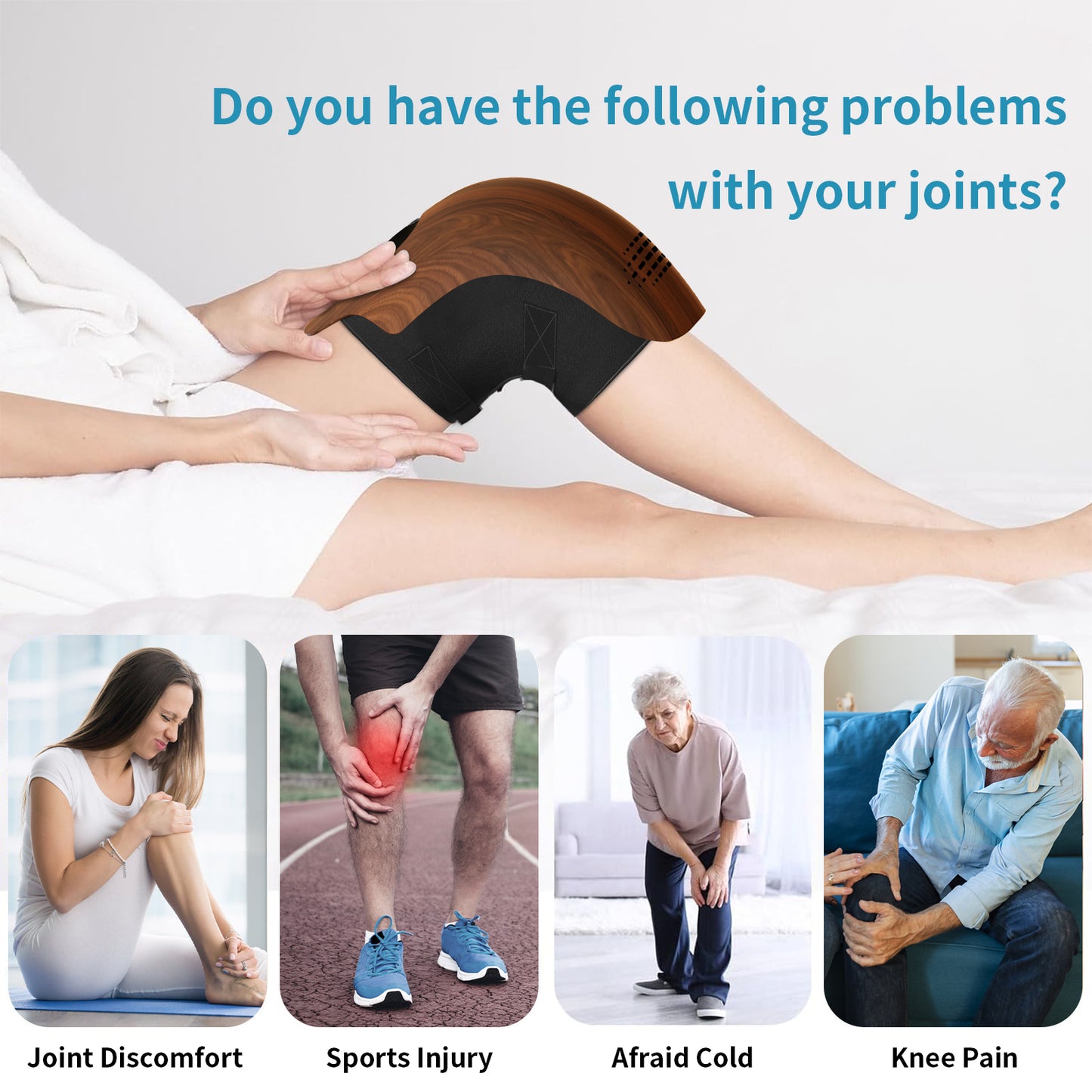 Smart Knee Massager – Heat, Vibration & Infrared Relief