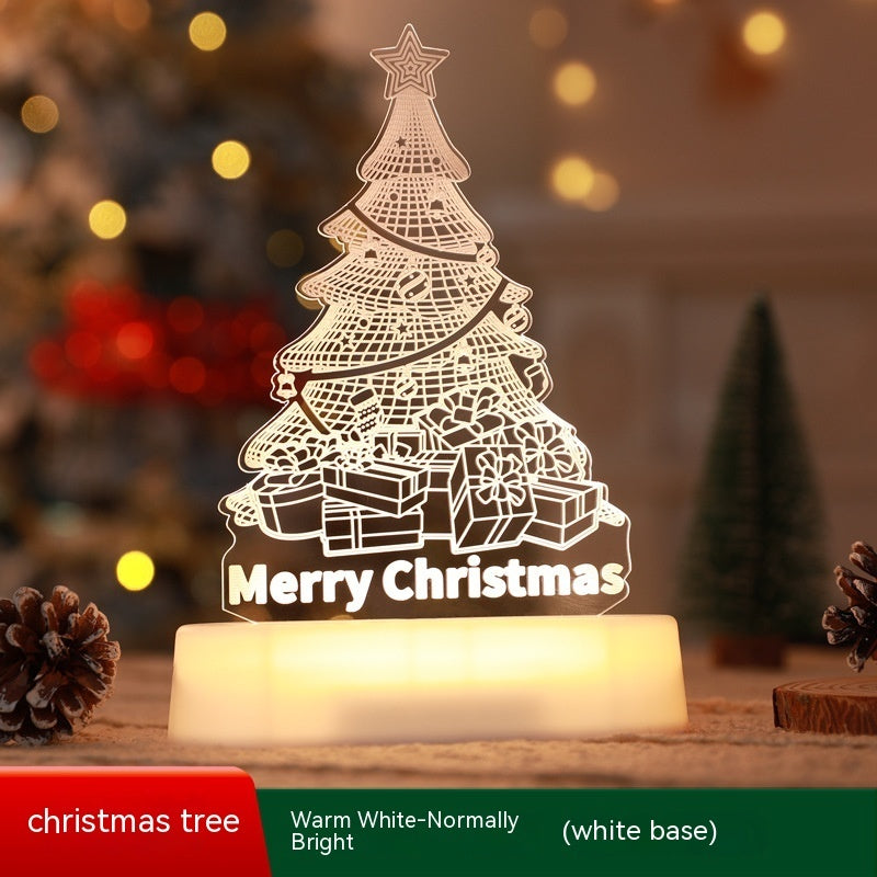 Christmas 3D LED Night Light — Acrylic Glow Lamp