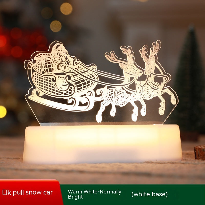 Christmas 3D LED Night Light — Acrylic Glow Lamp