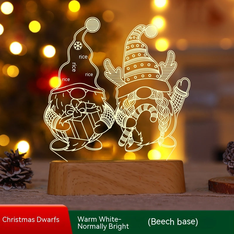Christmas 3D LED Night Light — Acrylic Glow Lamp